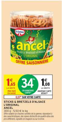 STICKS & BRETZELS D'ALSACE L'ORIGINAL ANCEL