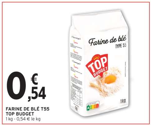 FARINE DE BLÉ T55 TOP BUDGET