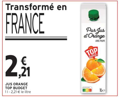 JUS ORANGE TOP BUDGET