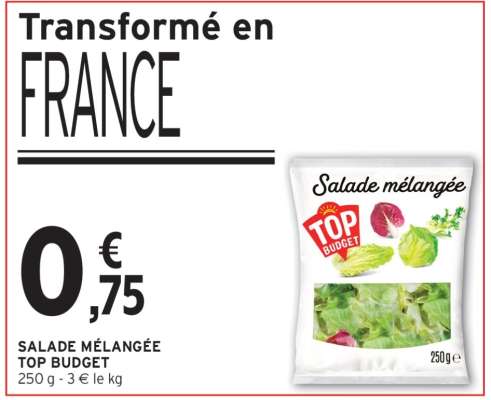 SALADE MÉLANGÉE TOP BUDGET