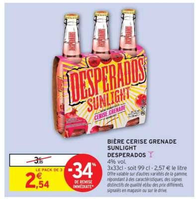 Desperados Sunlight Cerise Grenade