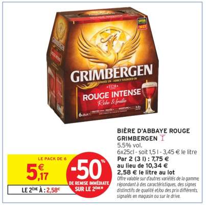 BIÈRE D'ABBAYE ROUGE GRIMBERGEN