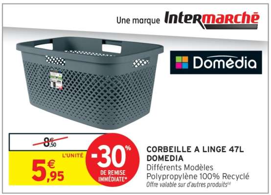 CORBEILLE A LINGE 47L DOMEDIA