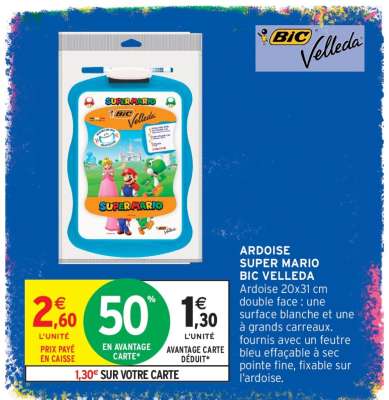 Ardoise Super Mario BIC Velleda