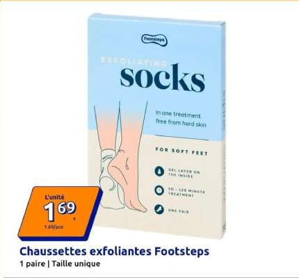 Chaussettes exfoliantes Footsteps