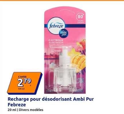 Recharge pour désodorisant Ambi Pur Febreze