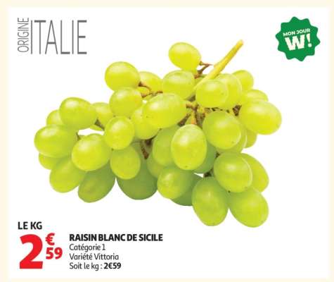 RAISIN BLANC DE SICILE