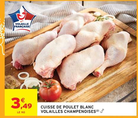 CUISSE DE POULET BLANC VOLAILLES CHAMPENOISES