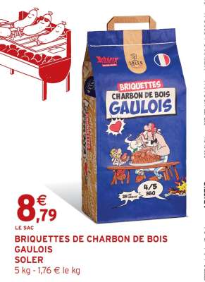 BRIQUETTES DE CHARBON DE BOIS GAULOIS