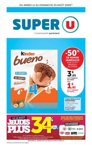 Catalogue SUPER U - 11/08/2026 - 23/08/2026.
