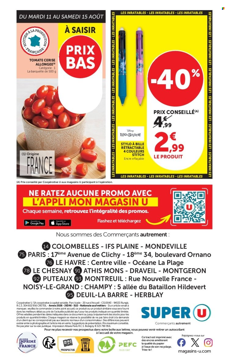 Catalogue SUPER U - 11/08/2026 - 23/08/2026. Page 20