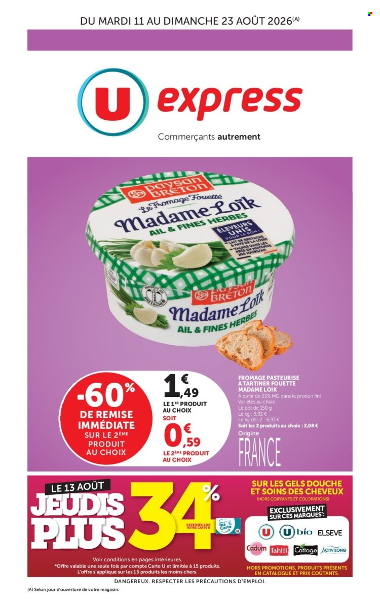 Catalogue U express - 11/08/2026 - 23/08/2026. Page 1