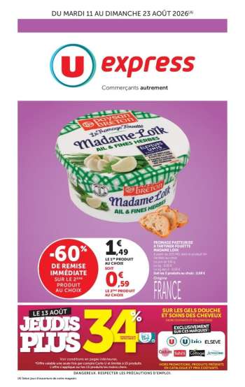Catalogue U express - 11/08/2026 - 23/08/2026.