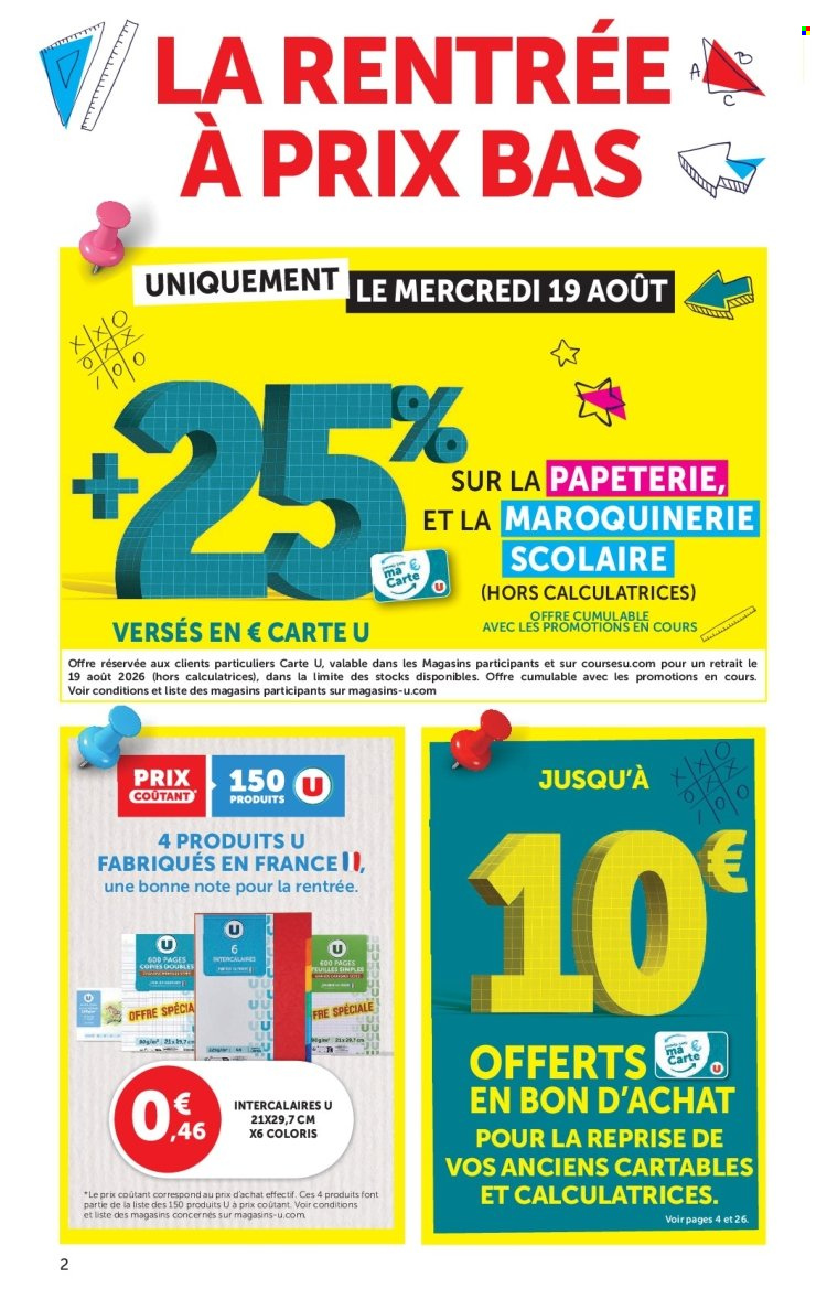 Catalogue SUPER U - 11/08/2026 - 30/08/2026. Page 2