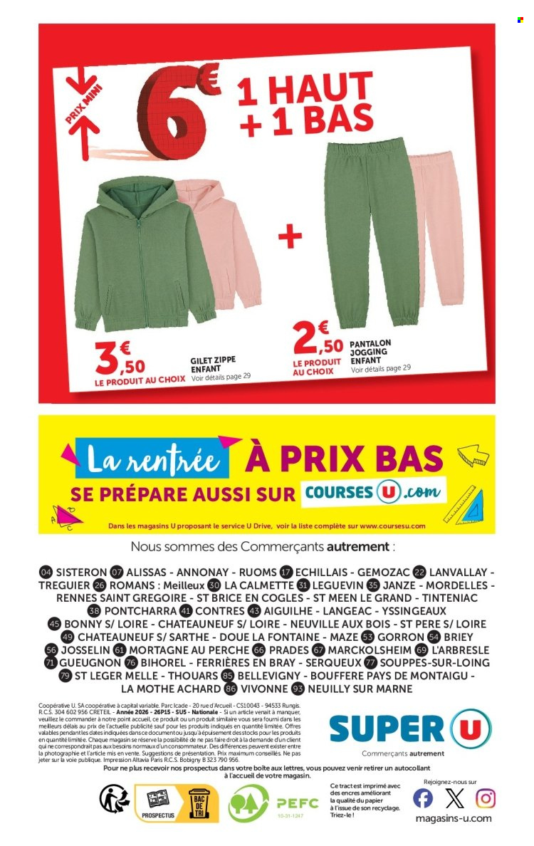 Catalogue SUPER U - 11/08/2026 - 30/08/2026. Page 44