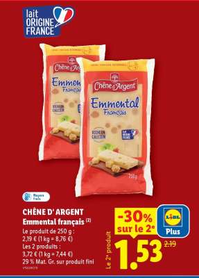 CHÊNE D'ARGENT Emmental français