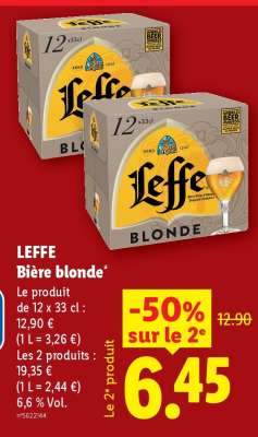 LEFFE BIÈRE BLONDE