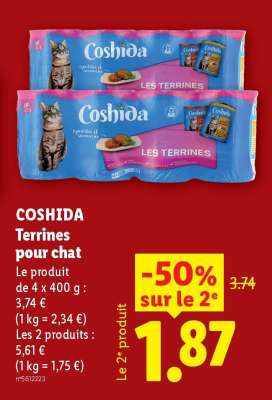 Coshida Terrines pour chat
