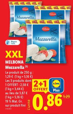 MILBONA Mozzarella