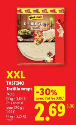 TASTINO Tortilla wraps