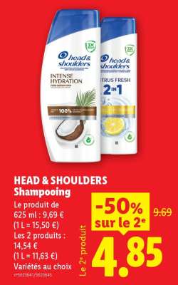 HEAD & SHOULDERS Shampooing