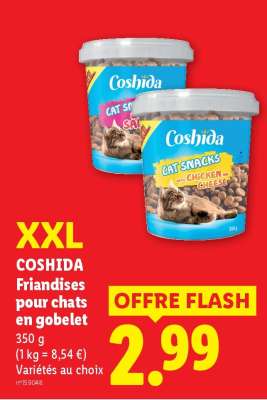 COSHIDA Friandises pour chats en gobelet