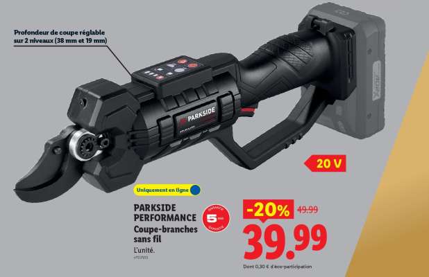 PARKSIDE PERFORMANCE Coupe-branches sans fil