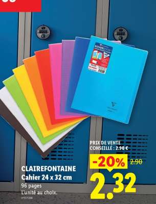 CLAIREFONTAINE Cahier 24 x 32 cm