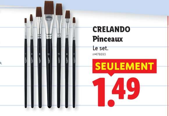CRELANDO Pinceaux