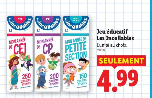 Jeu éducatif Les Incollables