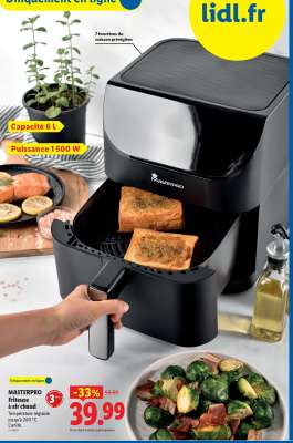 MASTERPRO Friteuse à air chaud