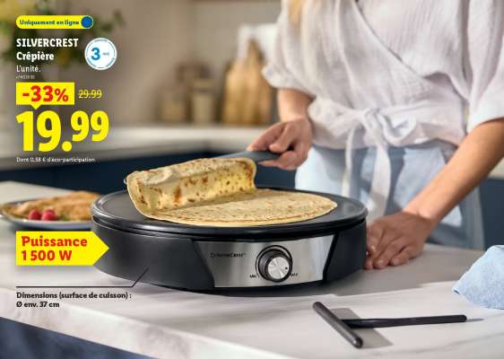 SilverCrest Crêpière