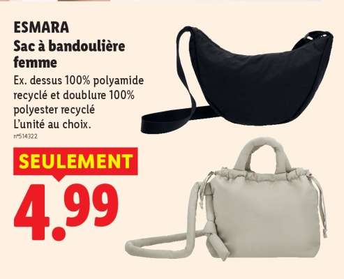 ESMARA Sac à bandoulière femme