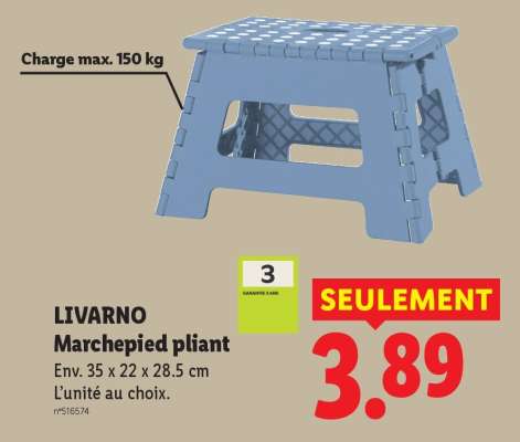 LIVARNO Marchepied pliant