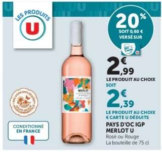PAYS D'OC IGP MERLOT U