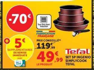 Set 5P Ingenio Simplycook Tefal