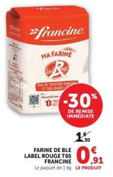 FARINE DE BLE LABEL ROUGE T65 FRANCINE