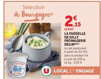 LA FAISSELLE DE GILLY FROMAGERIE DELIN