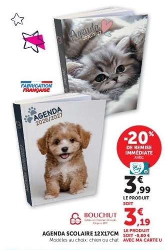 AGENDA SCOLAIRE 12X17CM