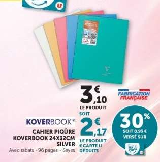 KOVERBOOK Cahier Piqué