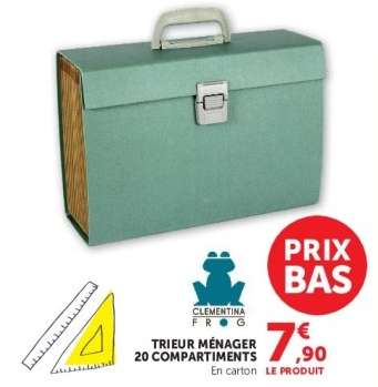 TRIEUR MÉNAGER 20 COMPARTIMENTS
