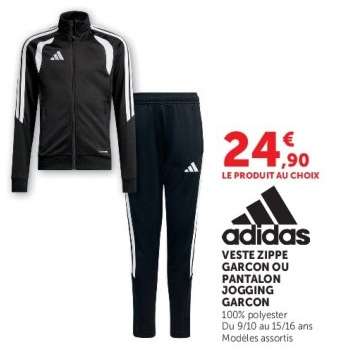 Veste zippée garçon ou pantalon jogging garçon