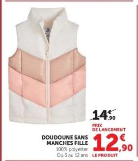 DOUDOUNE SANS MANCHES FILLE