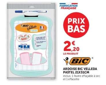 Ardoise BIC Velleda Pastel 21x31cm