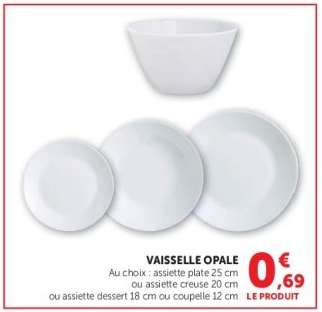 Vaisselle Opale