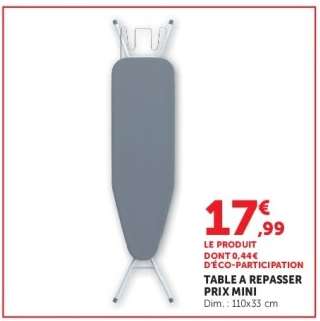 TABLE A REPASSER PRIX MINI