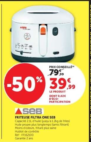 FRITEUSE FILTRA ONE SEB