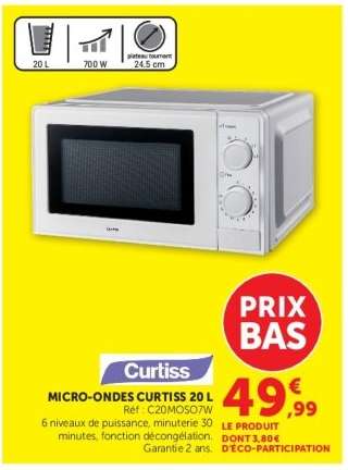 MICRO-ONDES CURTISS 20 L