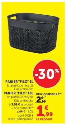 PANIER "FILO" 6L
