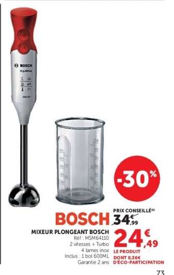 MIXEUR PLONGEANT “BOSCH”